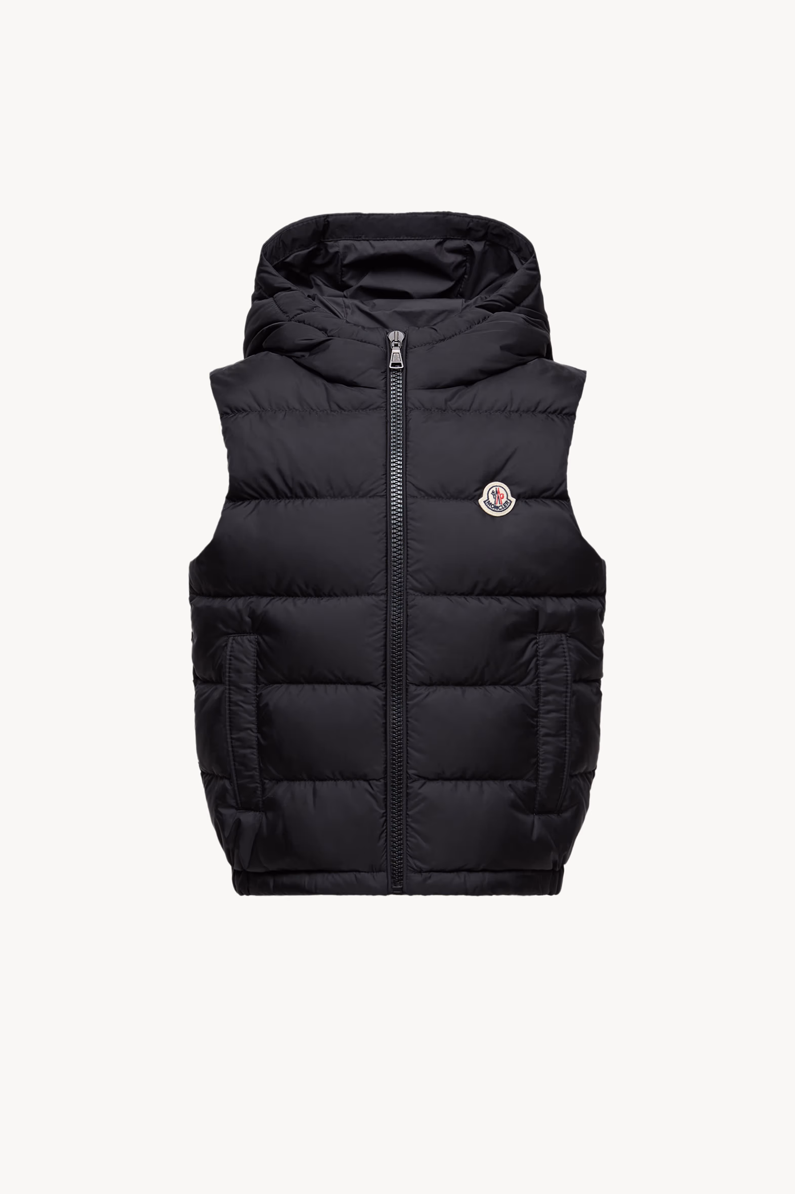 Fudo Hooded Down Vest Boy Black Moncler 0